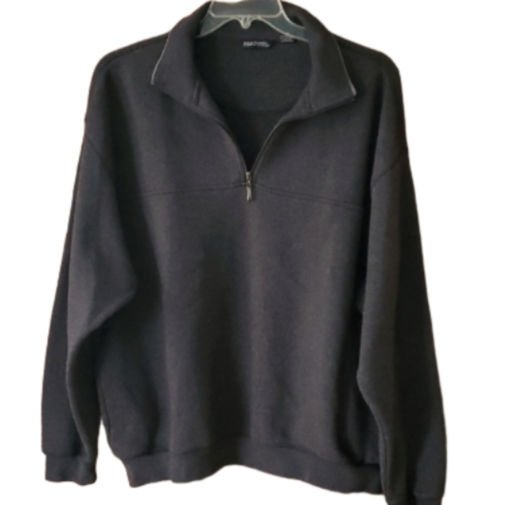 PGA‎ Tour Mens Thick Grey Quarter Zip Sweatshirt Size 2X